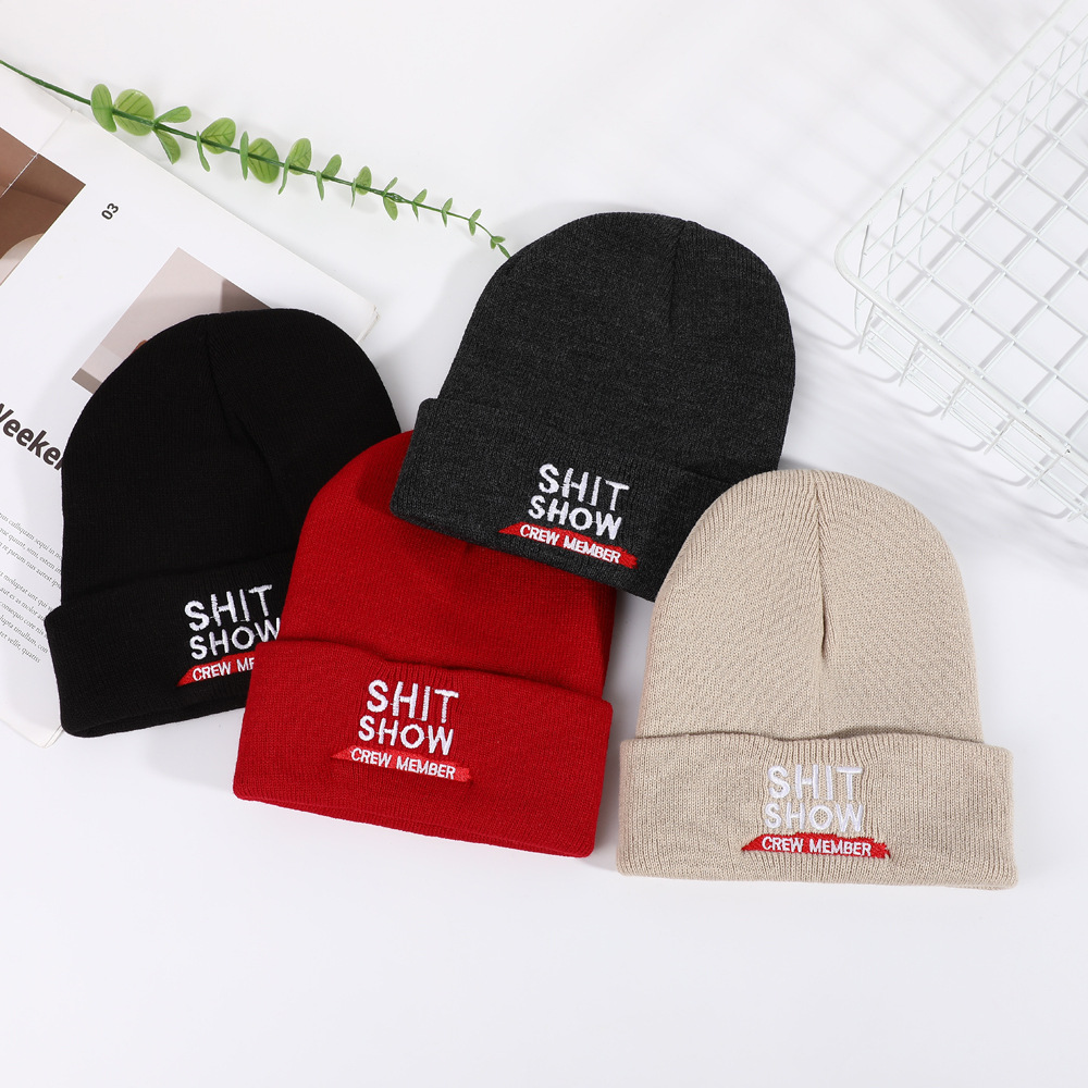 Beanie Cuffed Knit - Gorro de malha unissex, quente, com