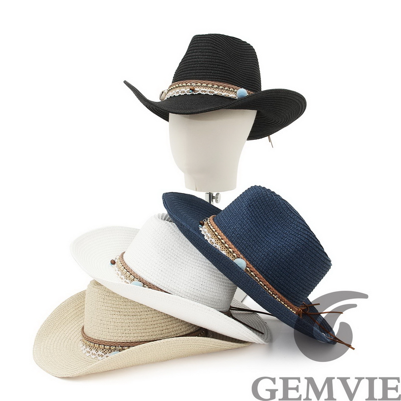 GEMVIE Chapéu de Palha Retrô d - Cowboy Hat Straw avaliação e preço
