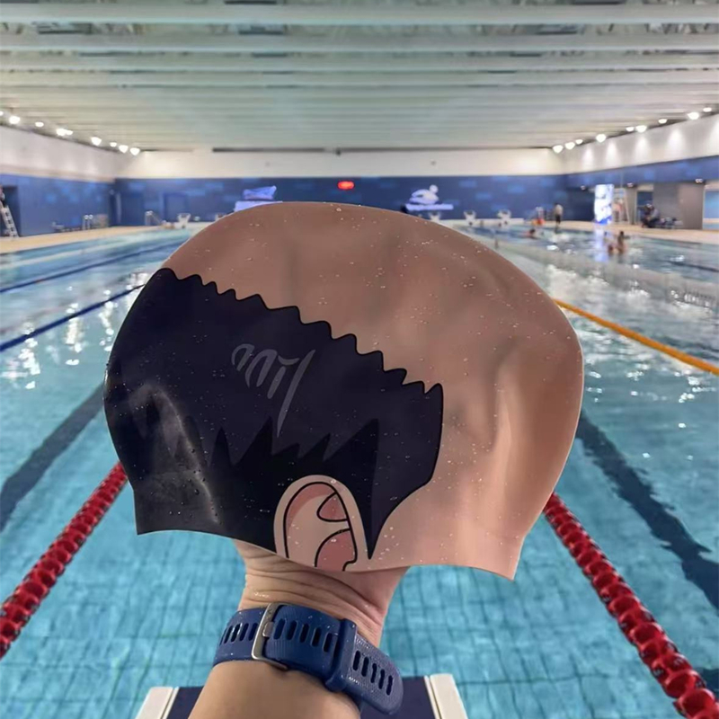 Novo Boné de Natação Engraçado - Swim Hat Silicone avaliação e preço