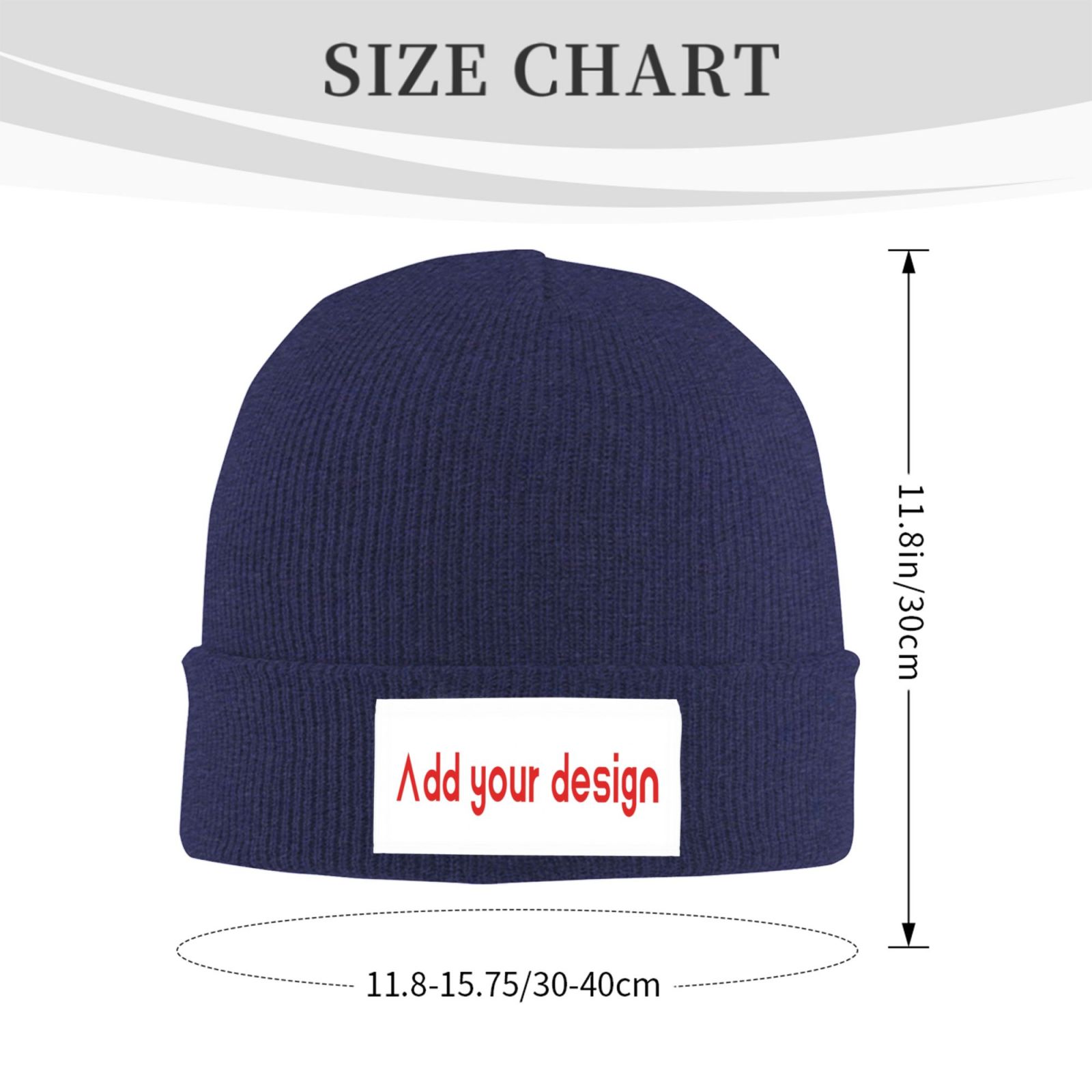 Gorro de malha personalizado,  - Beanie Cuffed Knit avaliação e preço
