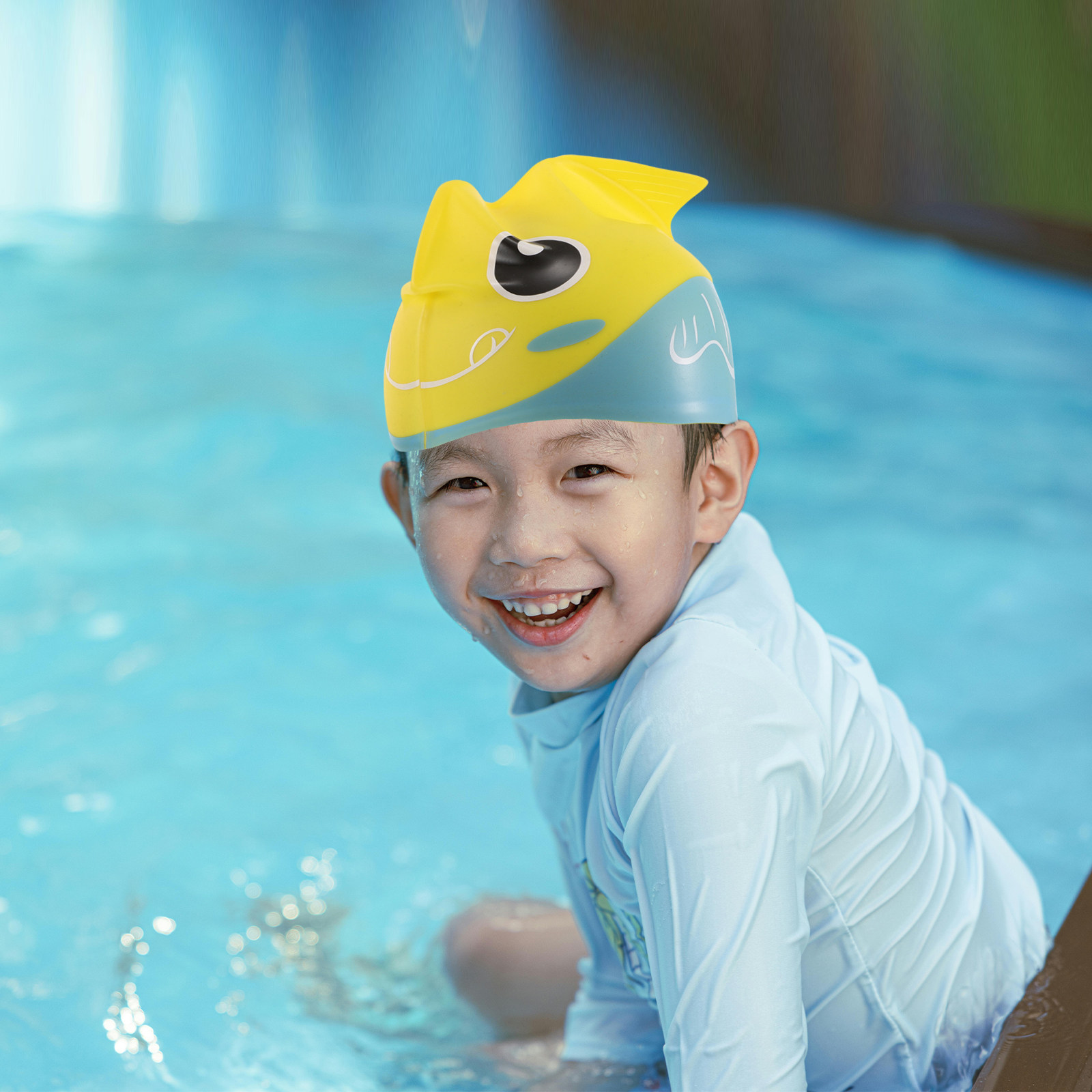 Touca de natação infantil em s - Swim Hat Silicone avaliação e preço