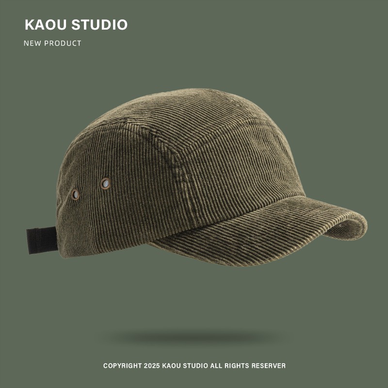 Boné de beisebol japonês retrô - Corduroy Cap 5 Panel avaliação e preço