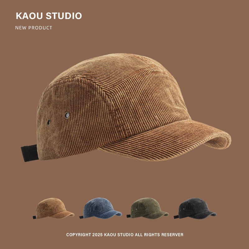 Boné de beisebol japonês retrô - Corduroy Cap 5 Panel avaliação e preço