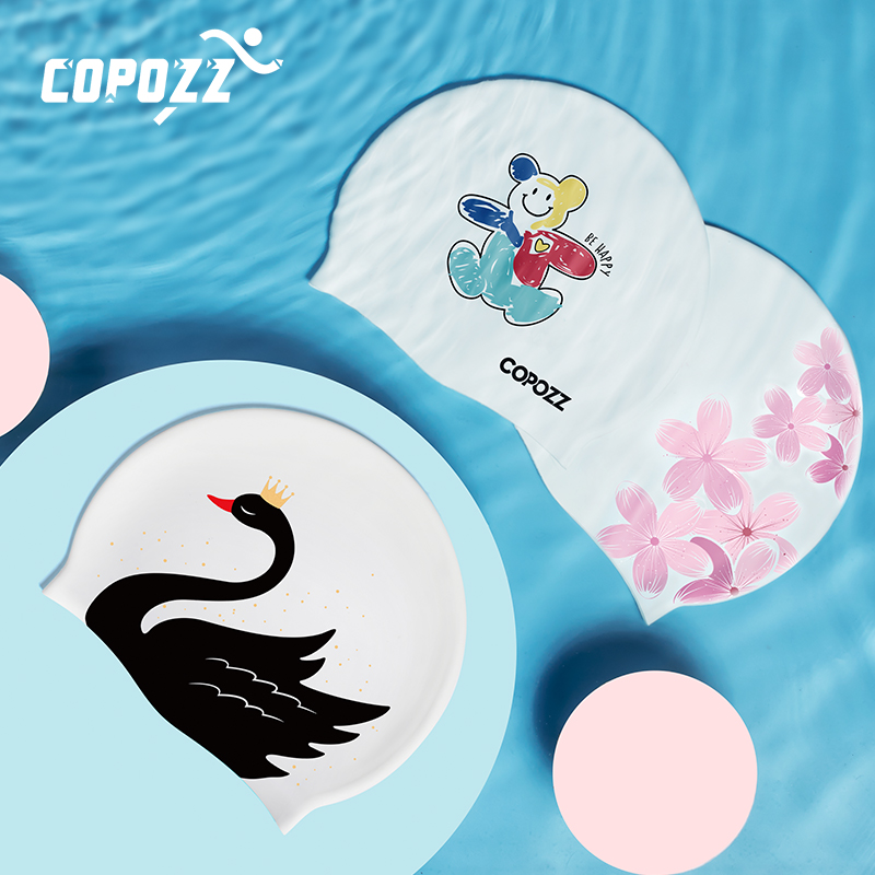 Copozz feminino masculino sili - Swim Hat Silicone avaliação e preço
