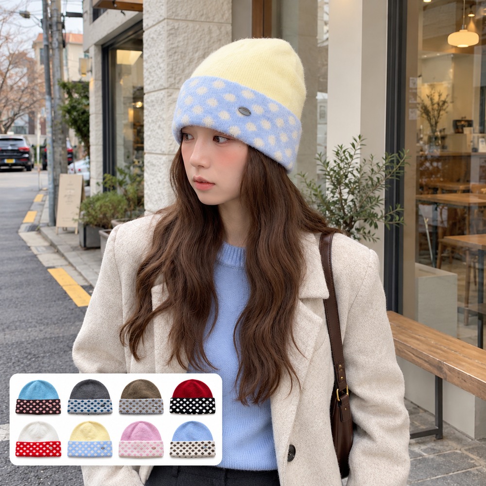 Gorro de malha para mulher, co - Beanie Cuffed Knit avaliação e preço