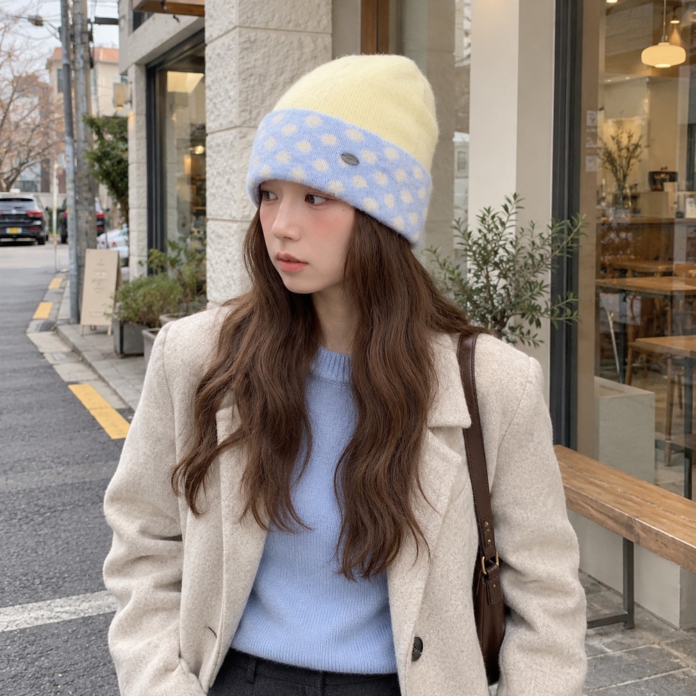 Gorro de malha para mulher, co - Beanie Cuffed Knit avaliação e preço