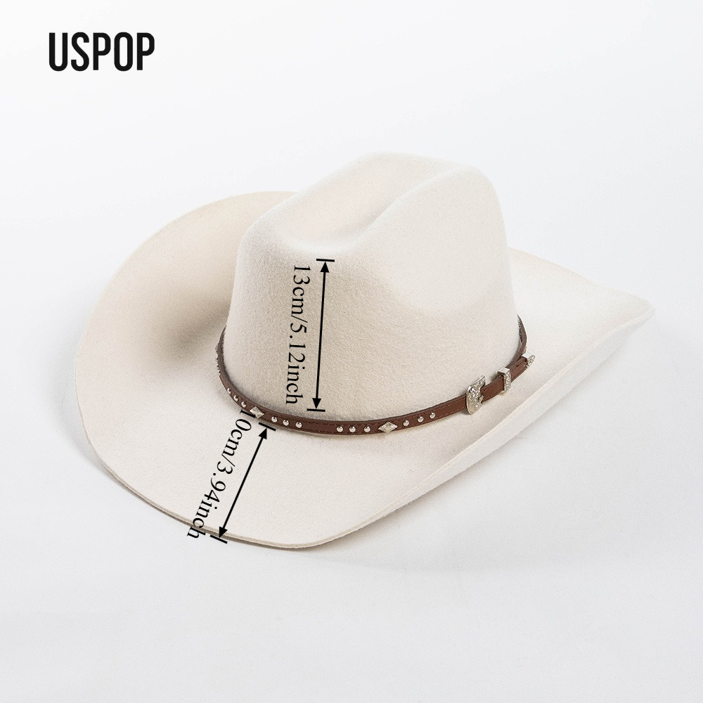 Chapéu de cowboy de lã USPOP c - Cowboy Hat Straw avaliação e preço